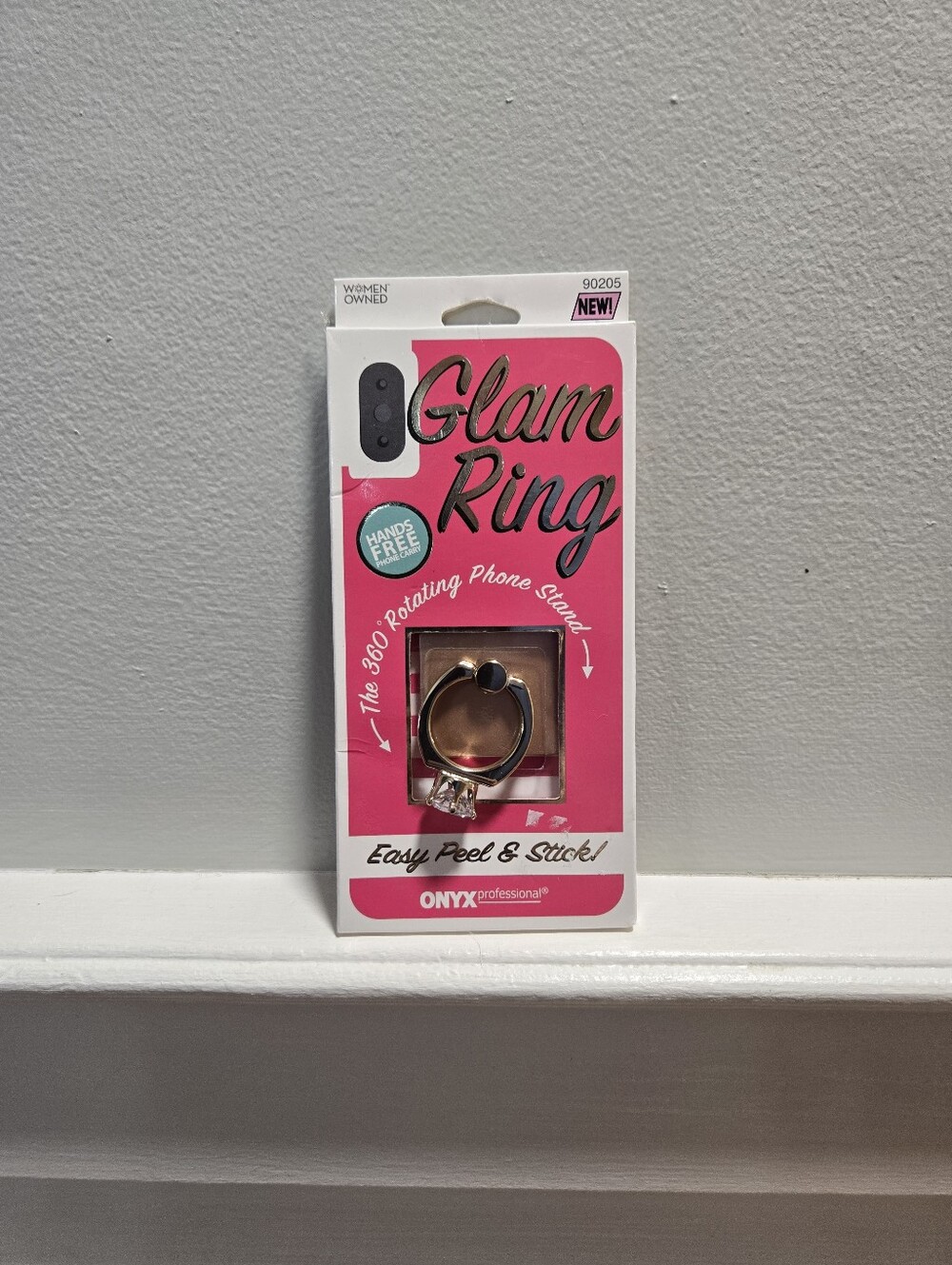 ONYX Glam Ring Phone Ring Stand - Gold